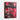 Red Noir Cowboy: Textured Modern Art Framed Canvas (Walnut) / 24 x 32