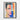 Fragmented Portrait in Vivid Collage Framed Canvas (Black) / 18 x 24