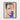 Fragmented Portrait in Vivid Collage Framed Canvas (Walnut) / 24 x 32