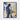 Blue Saxophonist in Abstract Harmony Framed Canvas (Black) / 16 x 20