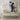 Blue Saxophonist in Abstract Harmony Canvas Wrap / 24 x 32