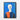 Enigmatic Figure in Bold Contrasts Framed Canvas (Black) / 18 x 24