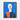 Enigmatic Figure in Bold Contrasts Framed Canvas (Black) / 16 x 20
