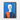 Enigmatic Figure in Bold Contrasts Framed Canvas (Walnut) / 24 x 32