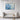Azure Tranquility: Abstract Ocean Depths Framed Canvas (Black) / 48 x 32