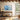 Azure Tranquility: Abstract Ocean Depths Framed Canvas (Black) / 48 x 32
