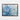 Azure Tranquility: Abstract Ocean Depths Framed Canvas (Walnut) / 32 x 24