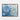 Azure Tranquility: Abstract Ocean Depths Framed Canvas (Walnut) / 20 x 16