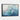 Serene Blue Depths Abstract Artwork Framed Canvas (Black) / 48 x 32