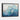 Serene Blue Depths Abstract Artwork Framed Canvas (Black) / 32 x 24