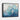 Serene Blue Depths Abstract Artwork Framed Canvas (Black) / 14 x 11
