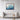 Serene Blue Depths Abstract Artwork Framed Canvas (Walnut) / 48 x 32