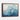 Serene Blue Depths Abstract Artwork Framed Canvas (Walnut) / 32 x 24