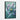 Enigmatic Bloom in Aquatic Hues Framed Canvas (Black) / 32 x 48