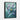 Enigmatic Bloom in Aquatic Hues Framed Canvas (Black) / 18 x 24