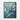 Enigmatic Bloom in Aquatic Hues Framed Canvas (Black) / 18 x 24