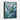 Enigmatic Bloom in Aquatic Hues Framed Canvas (Black) / 11 x 14