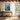 Enigmatic Bloom in Aquatic Hues Framed Canvas (Walnut) / 32 x 48