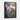Vibrant Watercolor Iris Blossoms Art Framed Canvas (Black) / 18 x 24
