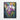 Vibrant Watercolor Iris Blossoms Art Framed Canvas (Black) / 30 x 40
