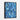 Cool Abstract Blue Mosaic Depths Framed Canvas (Black) / 18 x 24