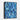 Cool Abstract Blue Mosaic Depths Framed Canvas (Black) / 11 x 14