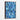 Cool Abstract Blue Mosaic Depths Framed Canvas (Walnut) / 20 x 30