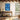 Cool Abstract Blue Mosaic Depths Framed Canvas (Walnut) / 20 x 30