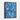Cool Abstract Blue Mosaic Depths Framed Canvas (Walnut) / 30 x 40