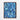 Cool Abstract Blue Mosaic Depths Framed Canvas (Walnut) / 30 x 40