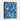 Cool Abstract Blue Mosaic Depths Framed Canvas (Walnut) / 16 x 20