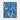 Cool Abstract Blue Mosaic Depths Framed Canvas (Walnut) / 8 x 10