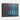 Crimson Leaves Against Mystic Blues Framed Canvas (Walnut) / 24 x 18