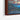 Crimson Canopies Over Tranquil Waters Framed Canvas (Walnut) / 24 x 18
