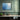 Serene Blue Forest Whispers Framed Canvas (Black) / 20 x 16
