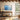 Serene Blue Forest Whispers Framed Canvas (Walnut) / 48 x 32
