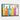 Vibrant Melody of Colors Bottled Framed Canvas (Black) / 48 x 32