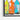 Vibrant Melody of Colors Bottled Framed Canvas (Black) / 48 x 32