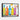 Vibrant Melody of Colors Bottled Framed Canvas (Black) / 32 x 24