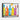 Vibrant Melody of Colors Bottled Framed Canvas (Black) / 20 x 16