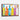 Vibrant Melody of Colors Bottled Framed Canvas (Walnut) / 48 x 32