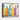 Vibrant Melody of Colors Bottled Framed Canvas (Walnut) / 10 x 8
