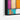 Colorful Spectrum of Spice Jars Framed Canvas (Black) / 48 x 32