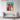 Vibrant Geometry: Modern Color Blocks Framed Canvas (Walnut) / 24 x 32