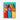Vibrant Geometry: Modern Color Blocks Canvas Wrap / 16 x 20