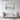 Winter's Whisper: Silent Blue Serenity Framed Canvas (Black) / 48 x 32