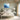 Ethereal Blue Tree Dreamscape Art Canvas Wrap / 20 x 16