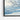 Winter's Whisper: An Icy Brushstroke Framed Canvas (Black) / 48 x 32