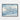 Winter's Whisper: An Icy Brushstroke Framed Canvas (Black) / 14 x 11