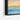 Sunset Mirage Over Watercolor Waves Framed Canvas (Black) / 48 x 32